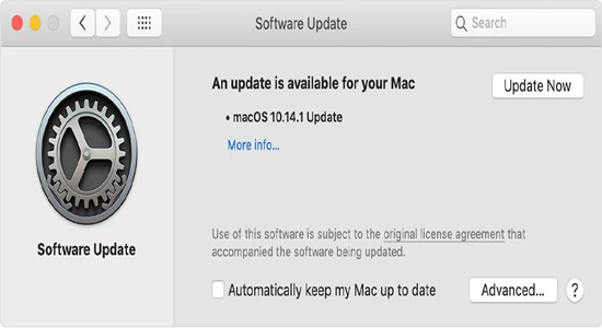 actualiza tu sistema Mac